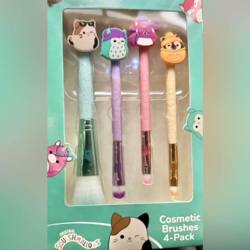 Squishmallows Make-Up Brush Set